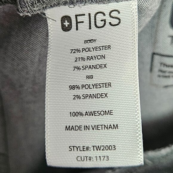 FIGS Zamora Jogger Scrub Pant Graphite Gray S TW2003 - Picture 8 of 9